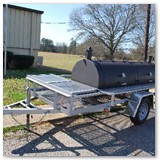 8' x 30" Charcoal wood smoker